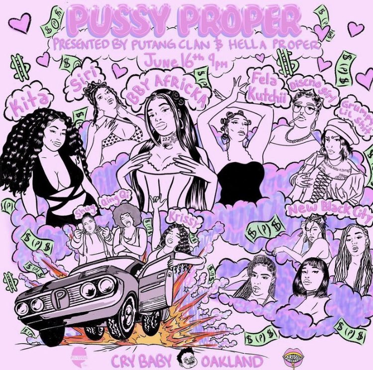 TheNewBayy's tweet photo. TONIGHT BABY!!! #PussyProper at @crybabyoakland at 9pm! ✨

Sounds by @j2trippy @KRISSYMARCHANTE  &amp; many more! 

#HellaProper fina turn #Oakland UP tonight! See you outside! 🔊🕺🏾🪩

#bayarea #bayareaevents #oaklandca #thetown #yayarea #thebay https://t.co/6BvvrxXLs7