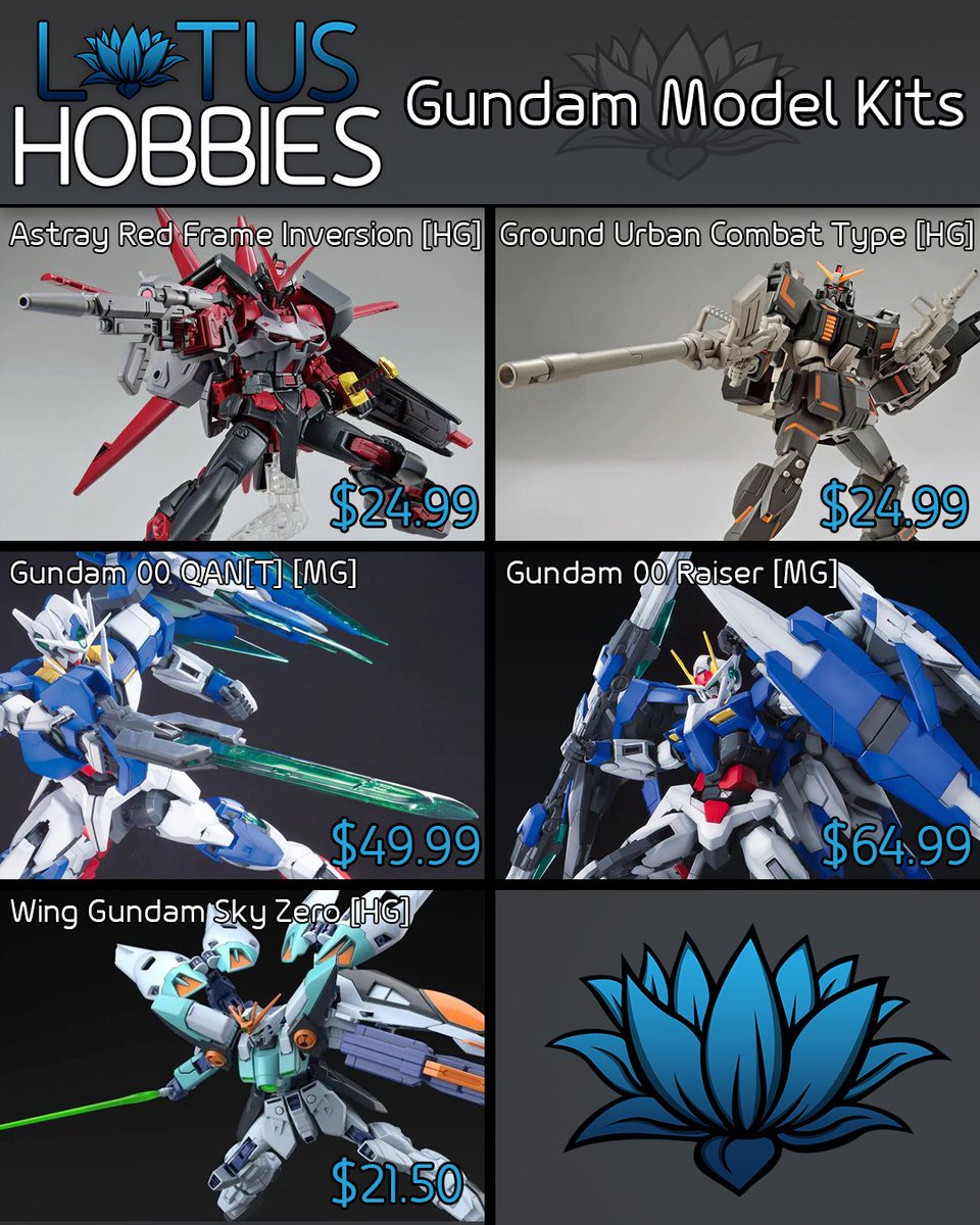 LotusHobbies's tweet image. We&apos;re happy to announce that we&apos;re now offering FREE SHIPPING on orders of $50 or more!
#gundam #gunpla #scalemodelkits #freeshipping