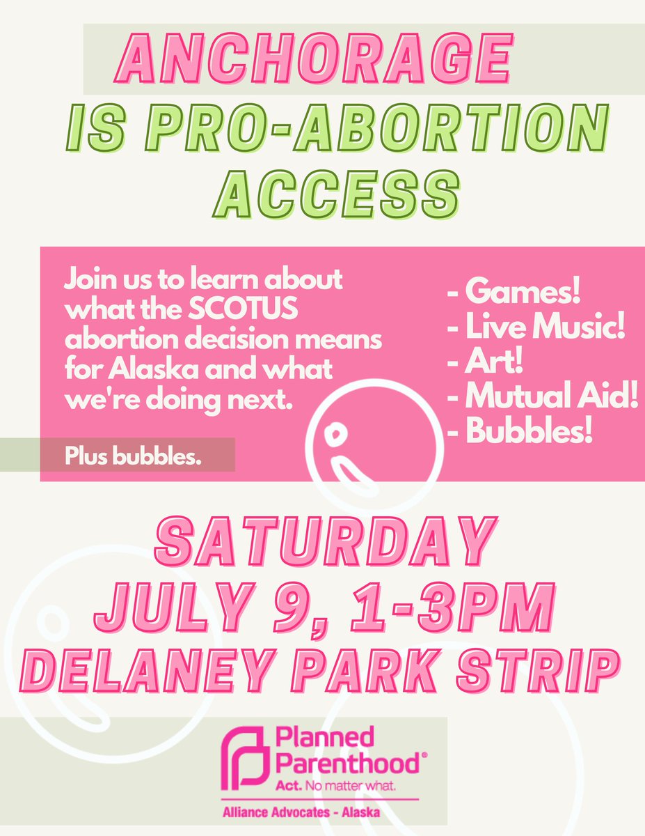 You like abortion? You like community? You like bubbles?

THEN COME ON DOWN EVERYONE I WANNA SEE ALL UR CUTE BUTTS THERE! 
#BansOffOurBodies