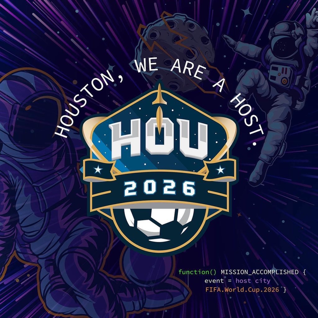 chulyevents's tweet photo. Si se pudo, the @FIFAWorldCup is coming to H-TOWN! 🏆⚽️🔥 https://t.co/8lMpspSeBa