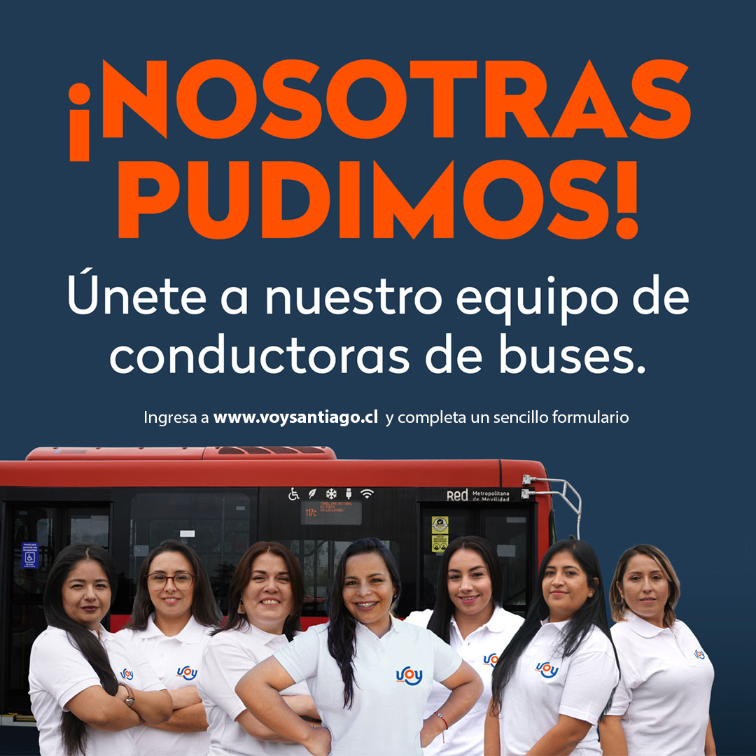 VoySantiago's tweet photo. ❤️🧡Así como ellas, tu también puedes formar parte de nuestro equipo de conductoras🚍💪🏻, postula ingresando a nuestra página web https://t.co/mcr0rHNmMd 
¡Anímate, te esperamos!
#YoPude
@Transantiago @Red_Movilidad @MTTChile @MTTStgo @DTPMet https://t.co/0Pt7bjDha5