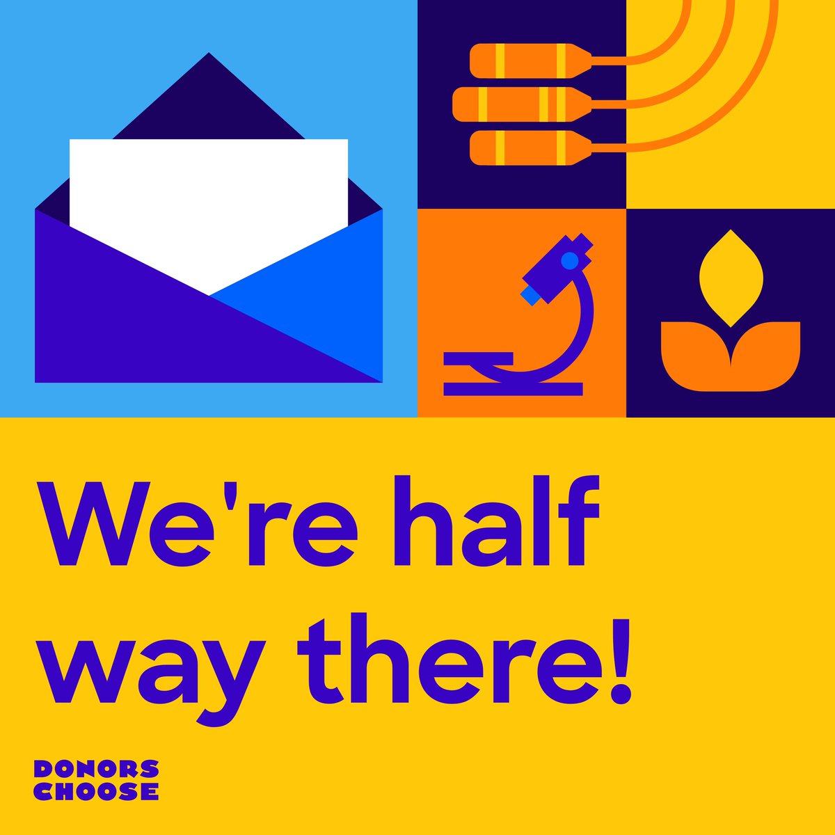 🎉🎉🎉 Half way to the finish line! My partner teacher’s birthday is the 18th! Can we get this funded before then?! #edutwitter #teachertwitter #DonorsChoose donorschoose.org/project/super-…