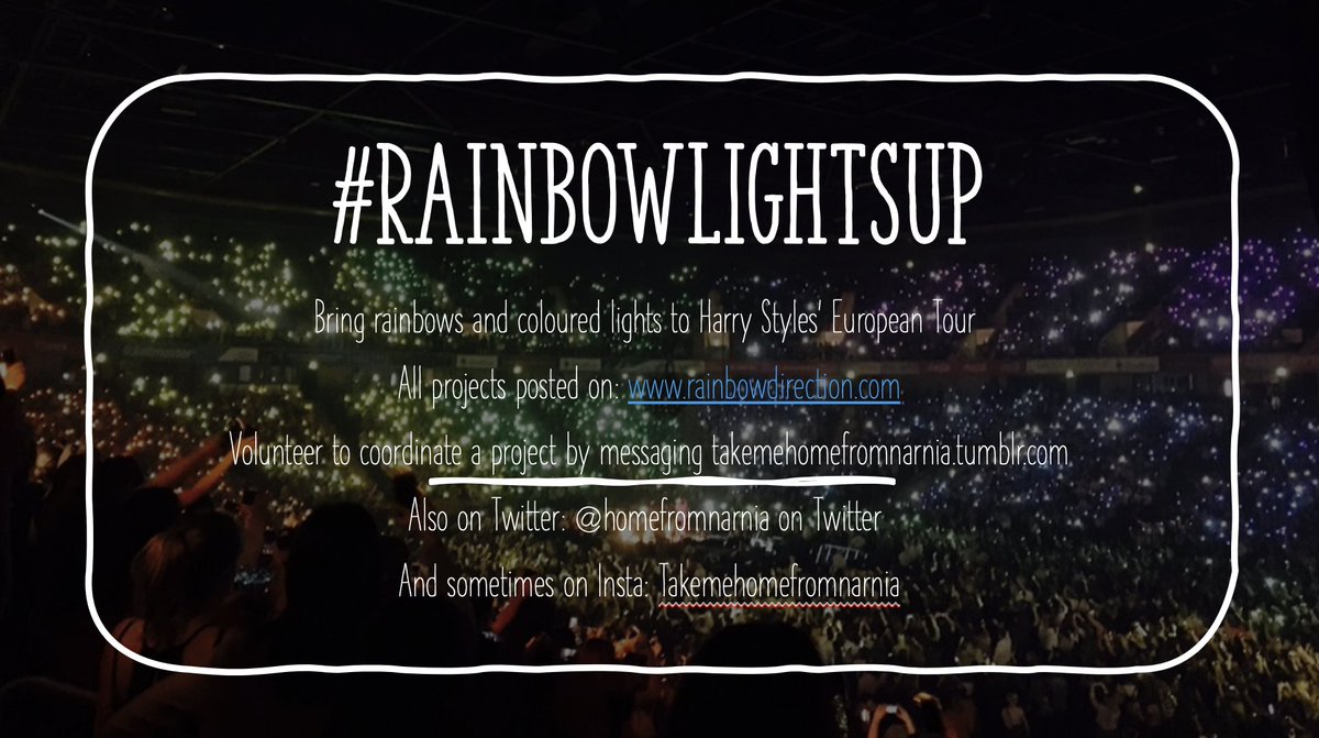 homefromnarnia's tweet image. #harrystyles #rainbowproject #hslot #hslotmanchester #hslothamburg #rainbowlightsup #rainbowdirection #harrystyles #liveontour
