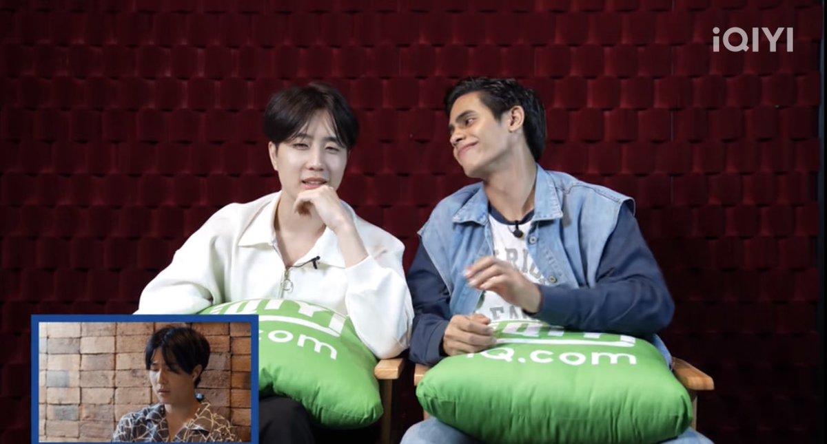 ClaireYanyan1's tweet photo. Look at Chahub’s face!! He was so flattered with Daonuea obsessing over Nine😂 And so shocked when Best asked if he had any feelings after one night stand 🤣 #ChahubBest #chahubmarut #bestvittawin #vittawinbest #CheckoutEP1 #checkoutseries #reactionvideos #THAIBL https://t.co/VnSe6gNbyK