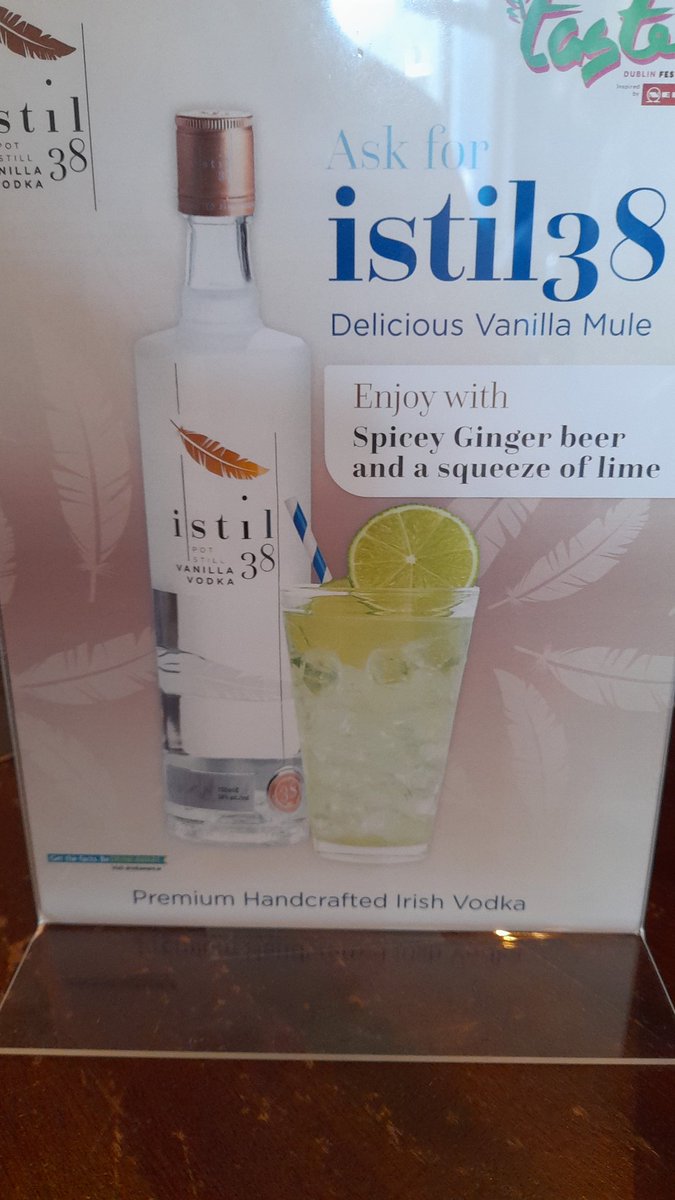 Great <a href="/Istil38V/">istil38 vodka 🍸</a> today <a href="/TasteDublin/">Taste of Dublin 🍴🍾</a>