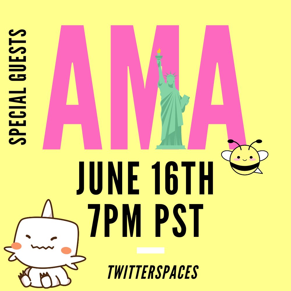 DreamSocietyOG's tweet photo. Hey Dreamers☁️!

Tune into our second official AMA tonight at 7PM PST (10PM EST) featuring special guest @hyuneeEats🍯 and @_christiandyor. We will also be talking about our event in NFT NYC and upcoming collaborations!

#NFTNYC2022 #NFTCommunity https://t.co/seW4pFIvyh