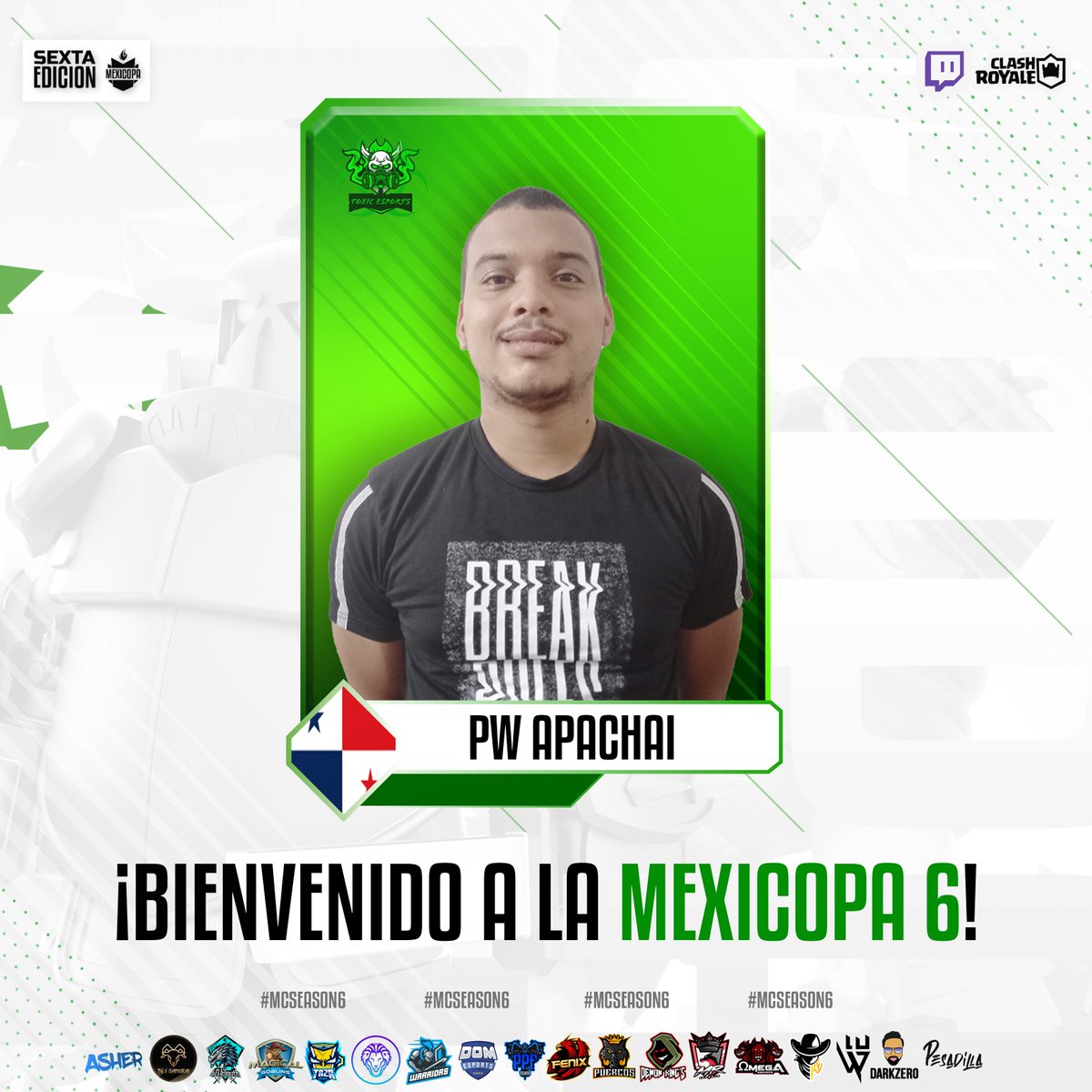 📌Presentación # 48
#ClashRoyale #Mexicopa #gaming  

Equipo:
🇨🇱 <a href="/ToxSports_/">Toxic eSports</a> 
Jugador:
🇵🇦 <a href="/CesarVelizPint1/">veliz</a> 

Tremendo Panameño se suma por primera ocasión a darse a conocer y mostrar la famosa skill.
Maneja perfil Discreto, pero puede sorprendernos.

🤝 Bienvenido!