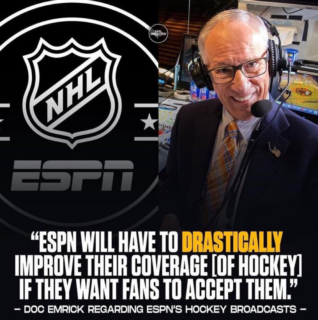 CardiacCane's tweet photo. He’s retired and this is the best call about hockey mentioning ESPN all season. That should tell you something. https://t.co/DeVfYbJuWE