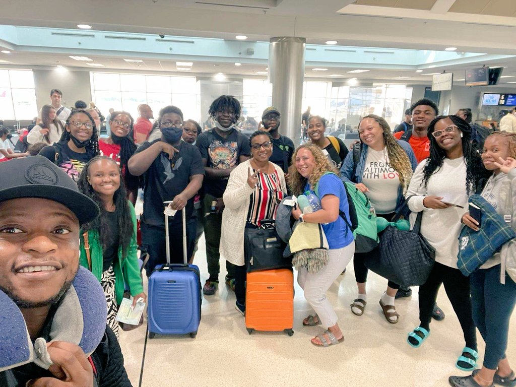 RealDHHS's tweet photo. We are on our way to Lagos, Nigeria! ...Ready to explore and learn more! @BaltCitySchools &amp; @JPSDistrict collabo! ✈️🇳🇬😍 https://t.co/XmXiiF2idf