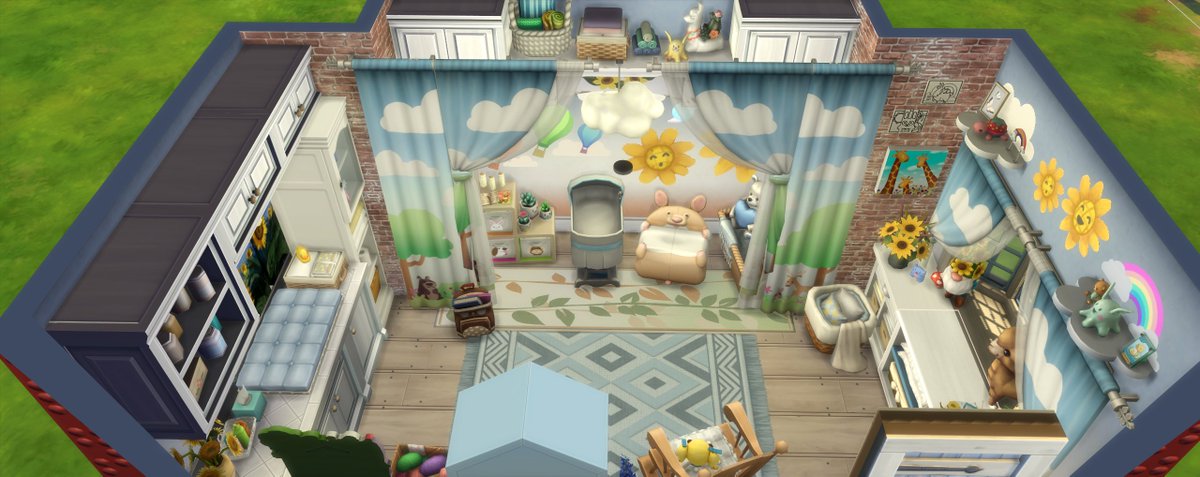 ElectraSims's tweet photo. My entry for the puzzle Baby Room Challenge @JoinPlayerstate @taliexoTTV #xobabyroom #Playerstate #TheSims4 lil ray of #sunshine https://t.co/VwoAI4RH6z
