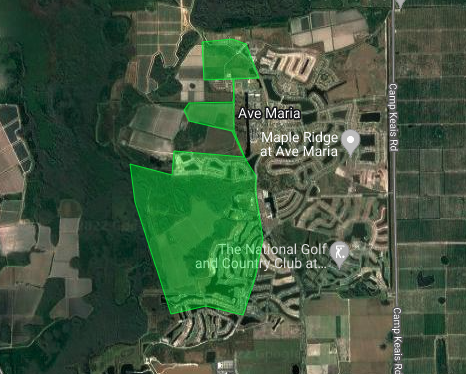 CollierMosquito's tweet photo. Field data indicates increasing numbers of #mosquito larvae in the wetlands west of Ave Maria, which will be treated by helicopter applying #VectoMaxFG larval control granules on 6/17 after 6:30 AM. Details at https://t.co/uQRFg1KBPi #239MC #FightTheBiteCollier https://t.co/dkUSyynkNw
