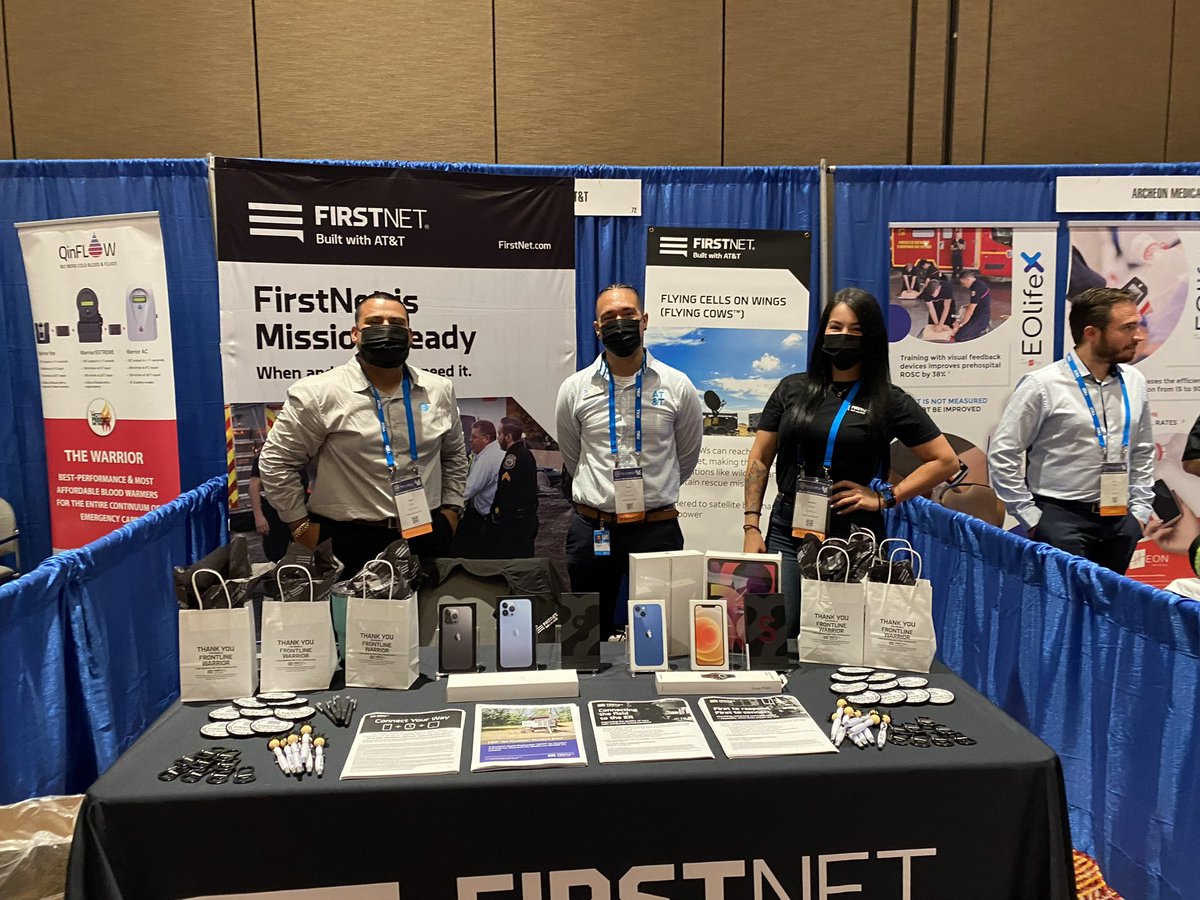 Great #FirstNet teamwork supporting #EMS #GatheringEagles22
