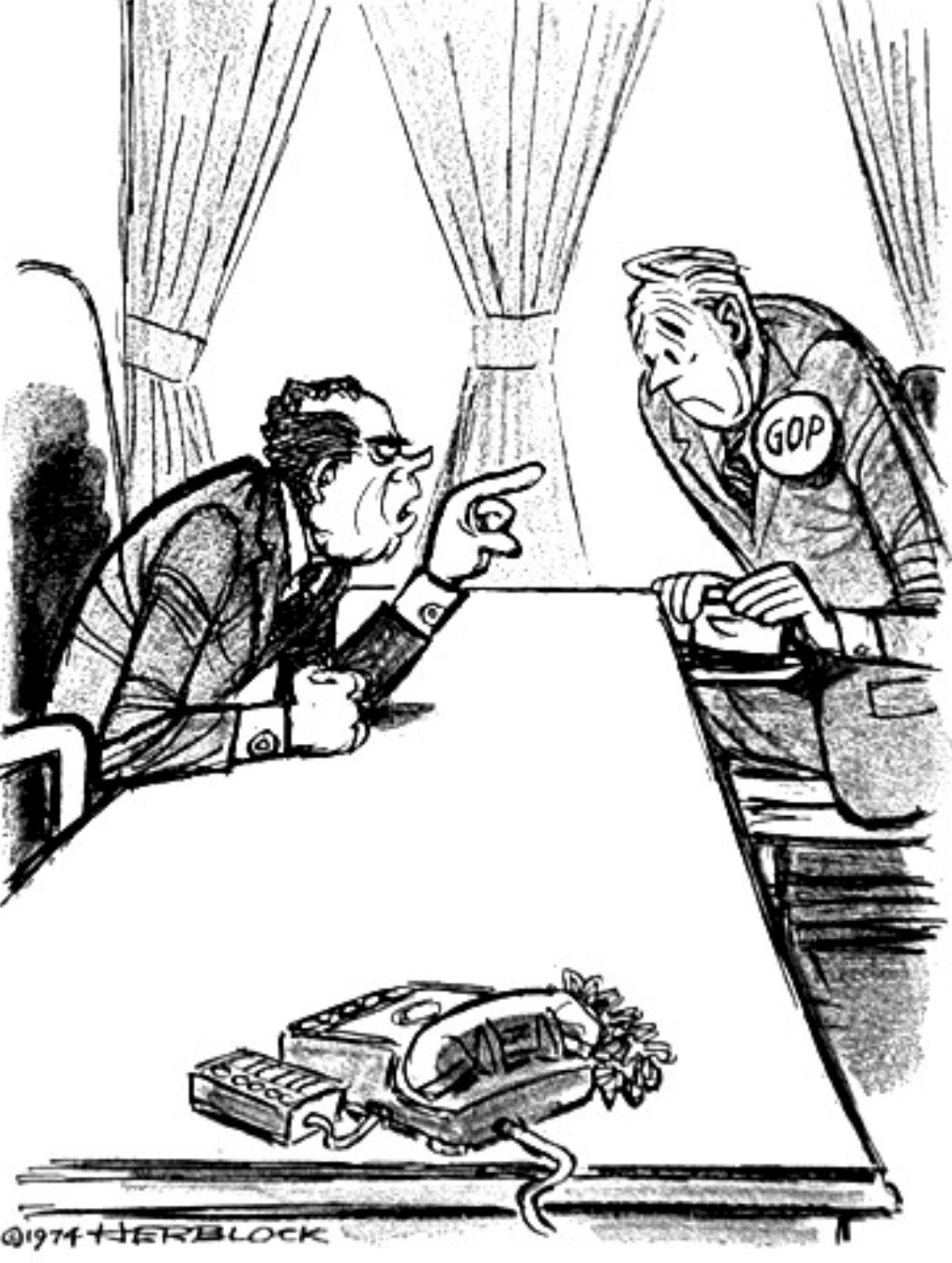 Michael Beschloss On Twitter In This 1974 Herblock Cartoon President