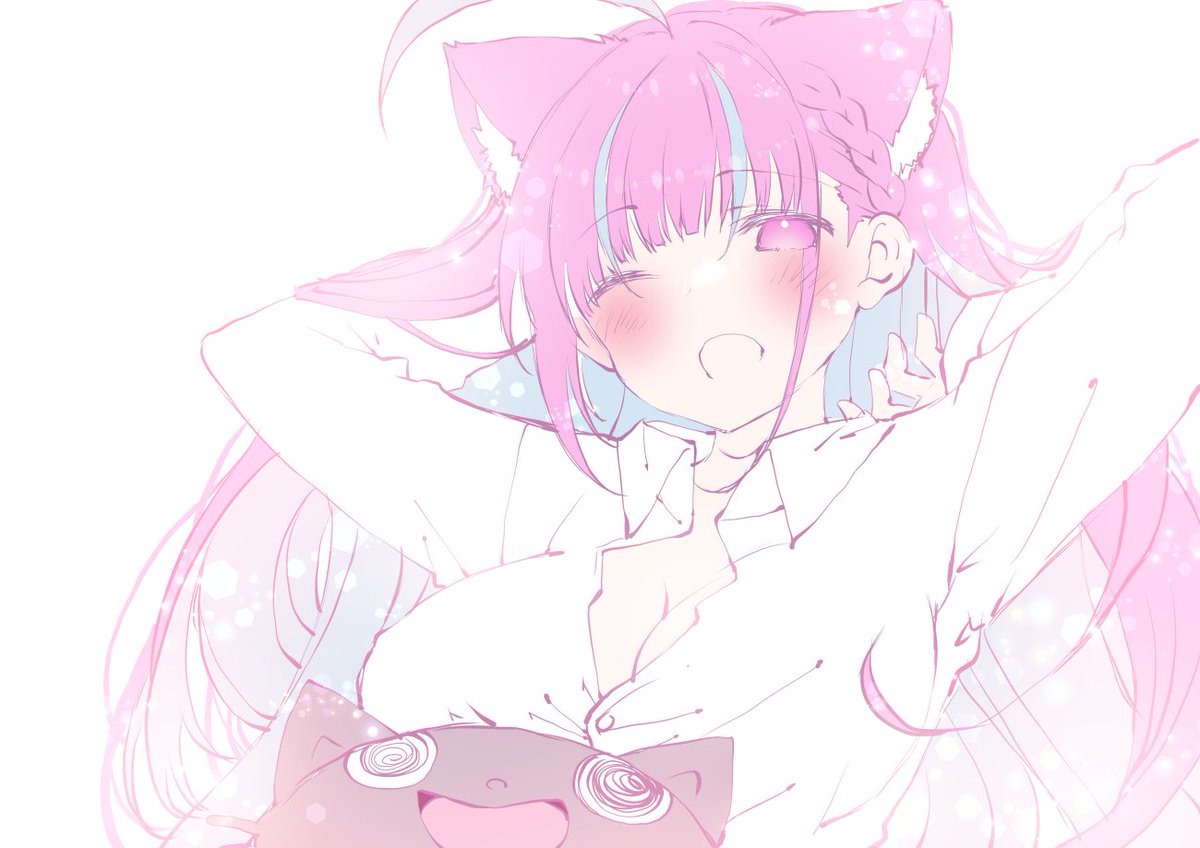 湊あくあ 「おはよう(*˘︶˘*).。.:*♡ 」|むーのイラスト