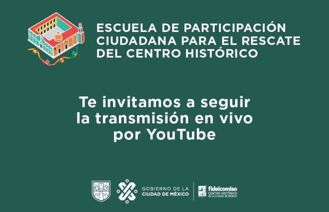 Centro_CDMX's tweet photo. #FCHCMInforma
En punto de las seis de la tarde no te pierdas la sesión del segundo módulo de la Escuela de Participación Ciudadana para el Rescate del Centro Histórico por nuestro canal de #YouTube.
Tema de hoy: Cartografía Participativa, segunda parte
👉 https://t.co/1odk7GUSLa https://t.co/9dwfSOzELm