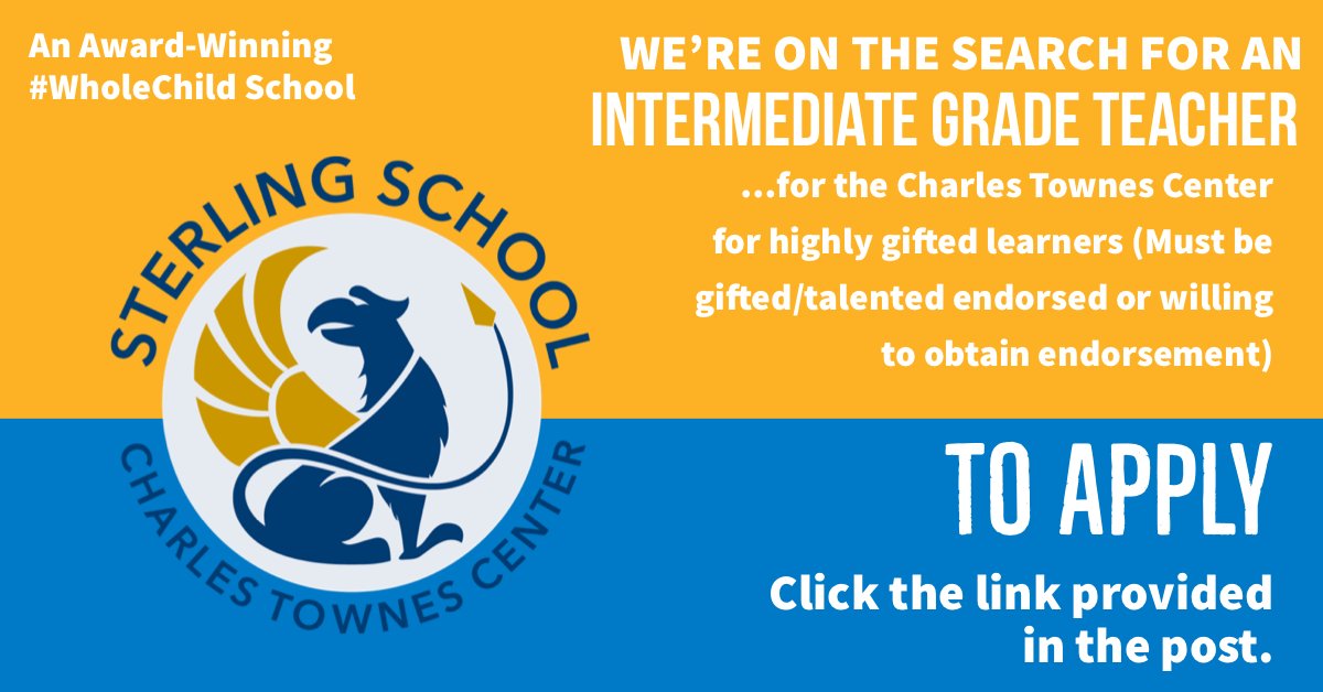 We are on the search for a student-centered educator to join our dynamic school! If you or someone you know may be interested, we encourage you to apply! Our students &amp; families are the best! #WholeChild @GreenvilleSchoolsHR

CLICK HERE to apply:  gvlprod-lm01.cloud.infor.com:1444/lmghr/Candidat…