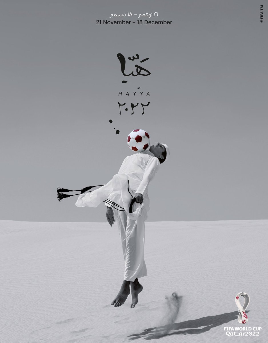 هَيّا

البوسترات الرسمية لمونديال قطر 2022

⚽️