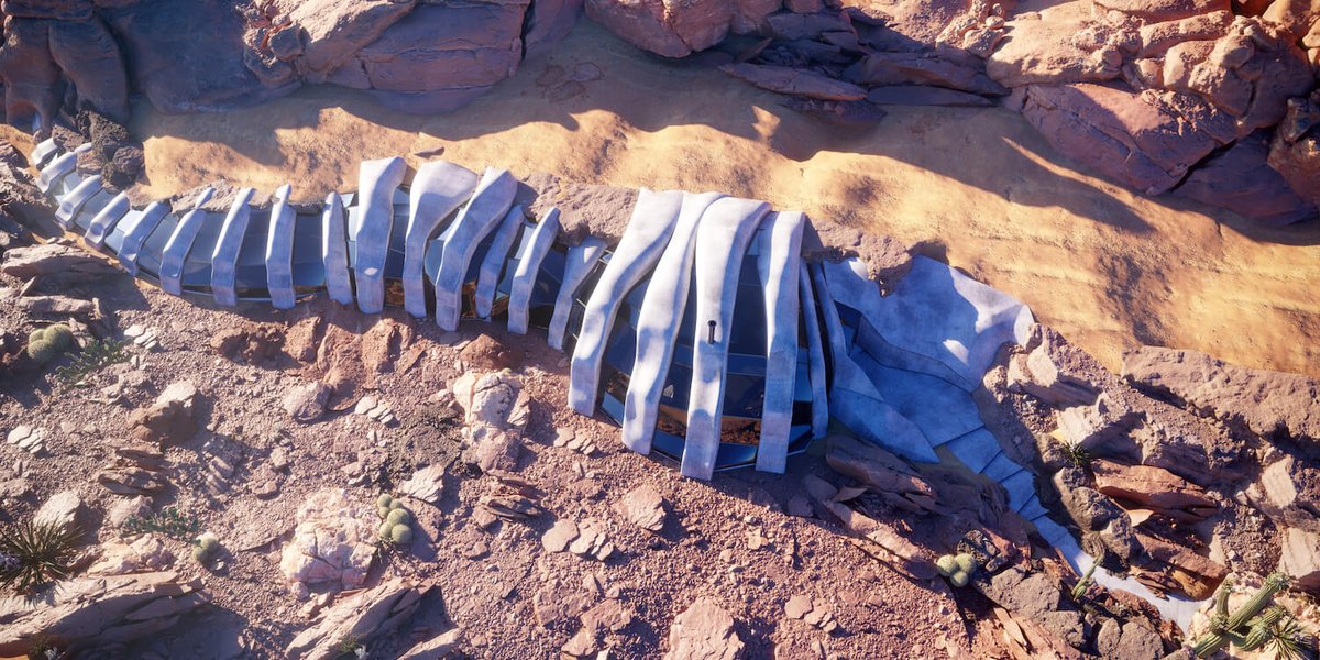 AmazingArchi's tweet image. Jurassic Villa in Arizona, USA by Davit &amp;amp; Mary Jilavyan / LEMEAL Studio
Read more: lnkd.in/gH-HUxGD
Tools used: Autodesk 3ds Max, Corona renderer, Adobe Photoshop, Quixel Megascans, Adobe After Effects

#usa 
#arizona #architect #architecture #amazingarchitecture #house