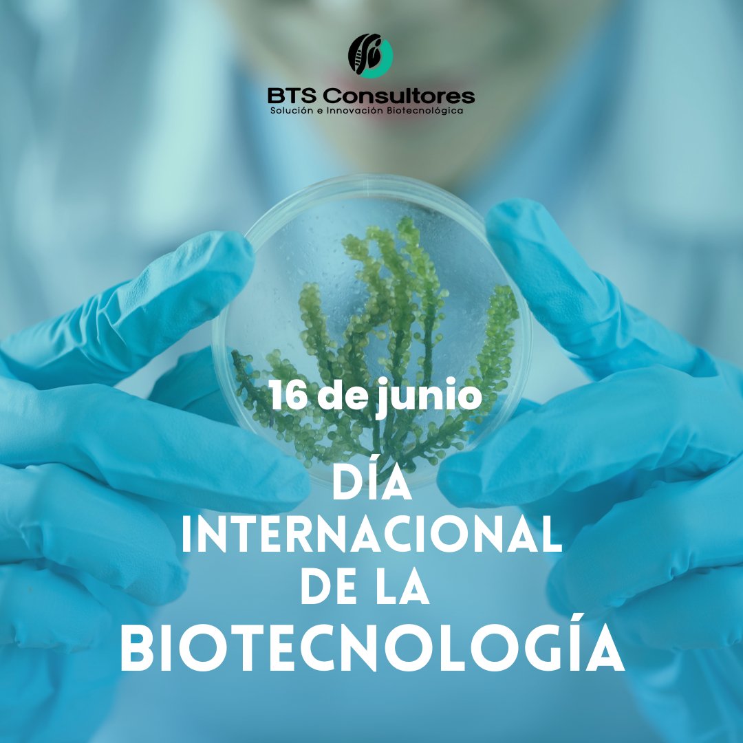 BTSCONSULTORES's tweet photo. Hoy 16 de junio, reconocemos esta ciencia tan importante en el mundo, y festejamos el desarrollo que esta logrando nuestro país en este campo. ¡Sigamos incentivando a que se siga fomentando la biotecnología en el mundo! https://t.co/TxQWc3IMqk