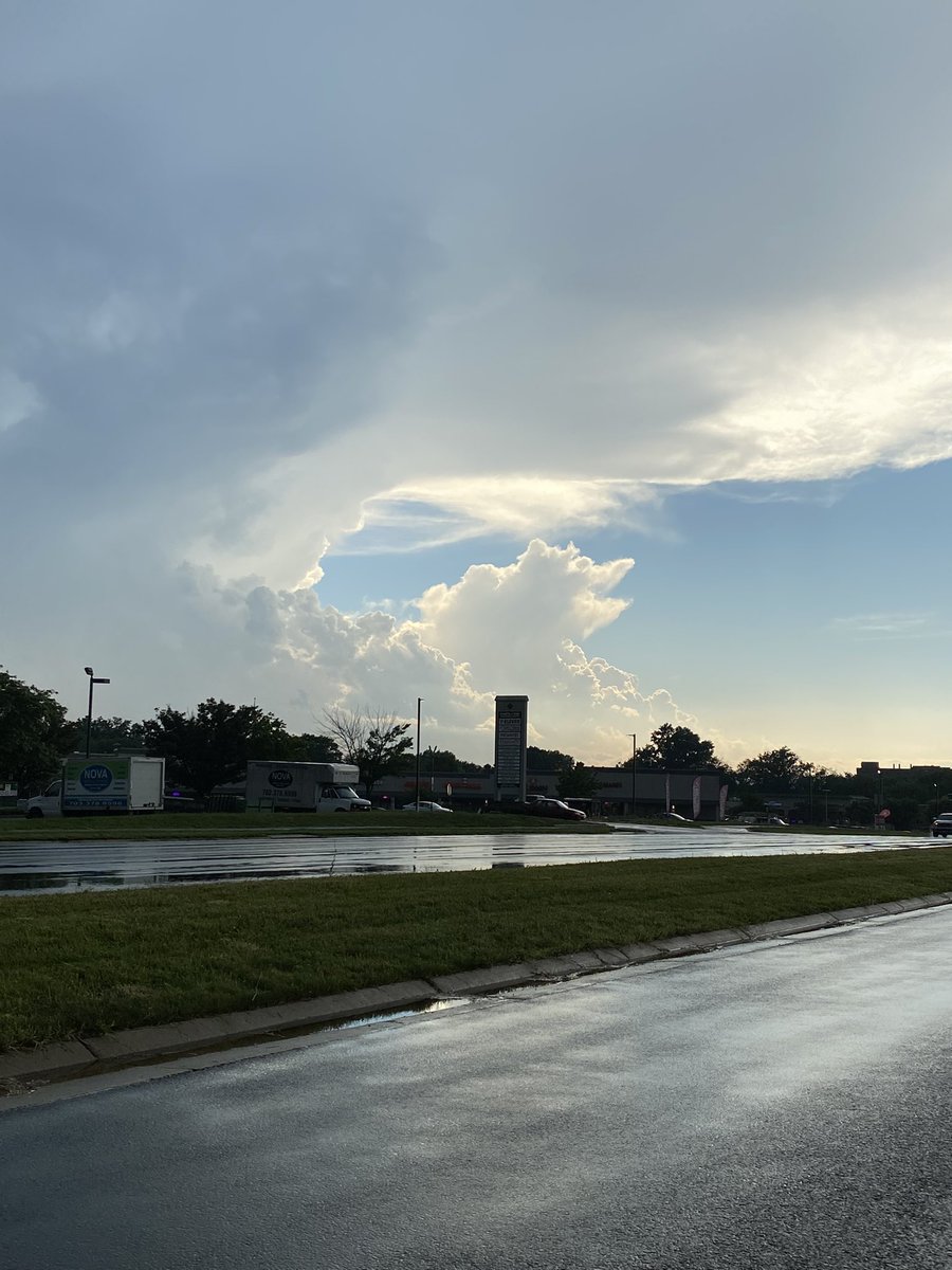 Cool cloud formations at the end of the storms