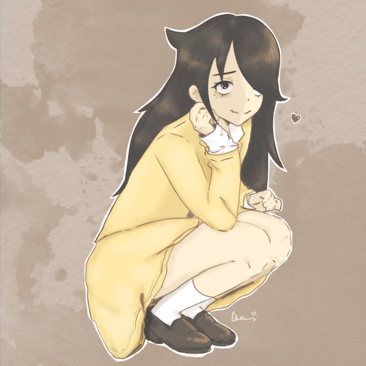 (∗´ര ᎑ ര`∗)
#watamote #ワタモテ #わたモテ