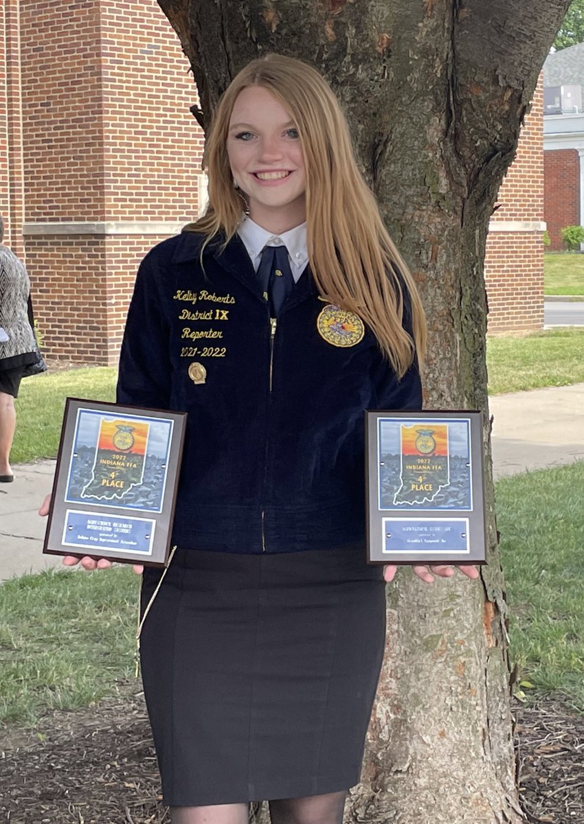 rushvilleffa1's tweet photo. Congratulations to our proficiency winners!
Zoe Mann- 1st Ag Processing 
Nicholas Neuman- 1st Ag Comm
Levi Marlatt- 1st Ag Mech Design&amp;Fab
Jonathan Starke- 3rd Nursery Oper.
Annie Thoman- 3rd Fruit Production
Katie Thoman - 4th Fruit Production
Kelby Roberts -4th Agriscience https://t.co/od1oNskdiw
