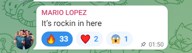 SquidGame_Two's tweet photo. Absolutely stoked to have @mariolopezviva in our chat! 
Thanks for coming along.

#Squid #SquidGame #SquidGameSeason2 #SquidGameS2  #crypto #cryptocurrency #Altcoins #Memecoin #dogecoin #CryptocurrencyNews #ElonMusk https://t.co/KzJTNgwsQ4
