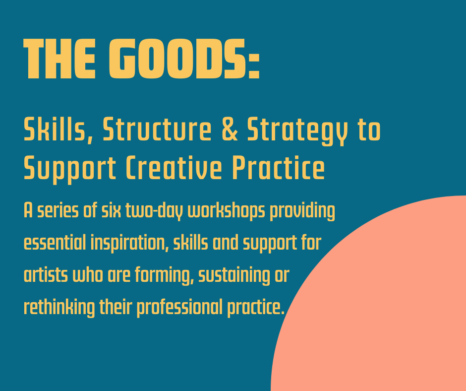 statefestival's tweet photo. THE GOODS: SKILLS, STRUCTURE AND STRATEGY TO SUPPORT CREATIVE PRACTICE

 A series of six two-day workshops for artists providing essential inspiration, skills and support for those forming, sustaining or rethinking their professional practice. 

Visit https://t.co/wfLIEI5TUS https://t.co/4XOHnz0fYu