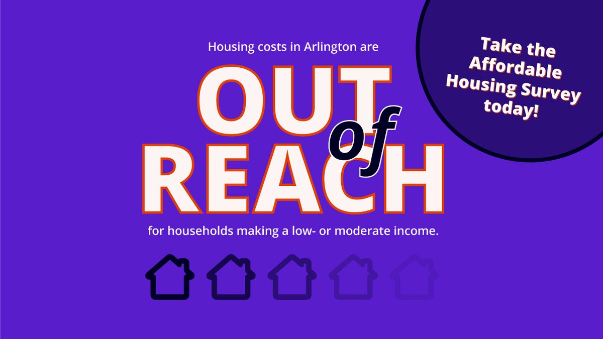 arlingtonmagov's tweet image. Does #ArlingtonMA have enough affordable housing? Tell us YOUR priorities on the Affordable Housing Survey. loom.ly/reA73_c