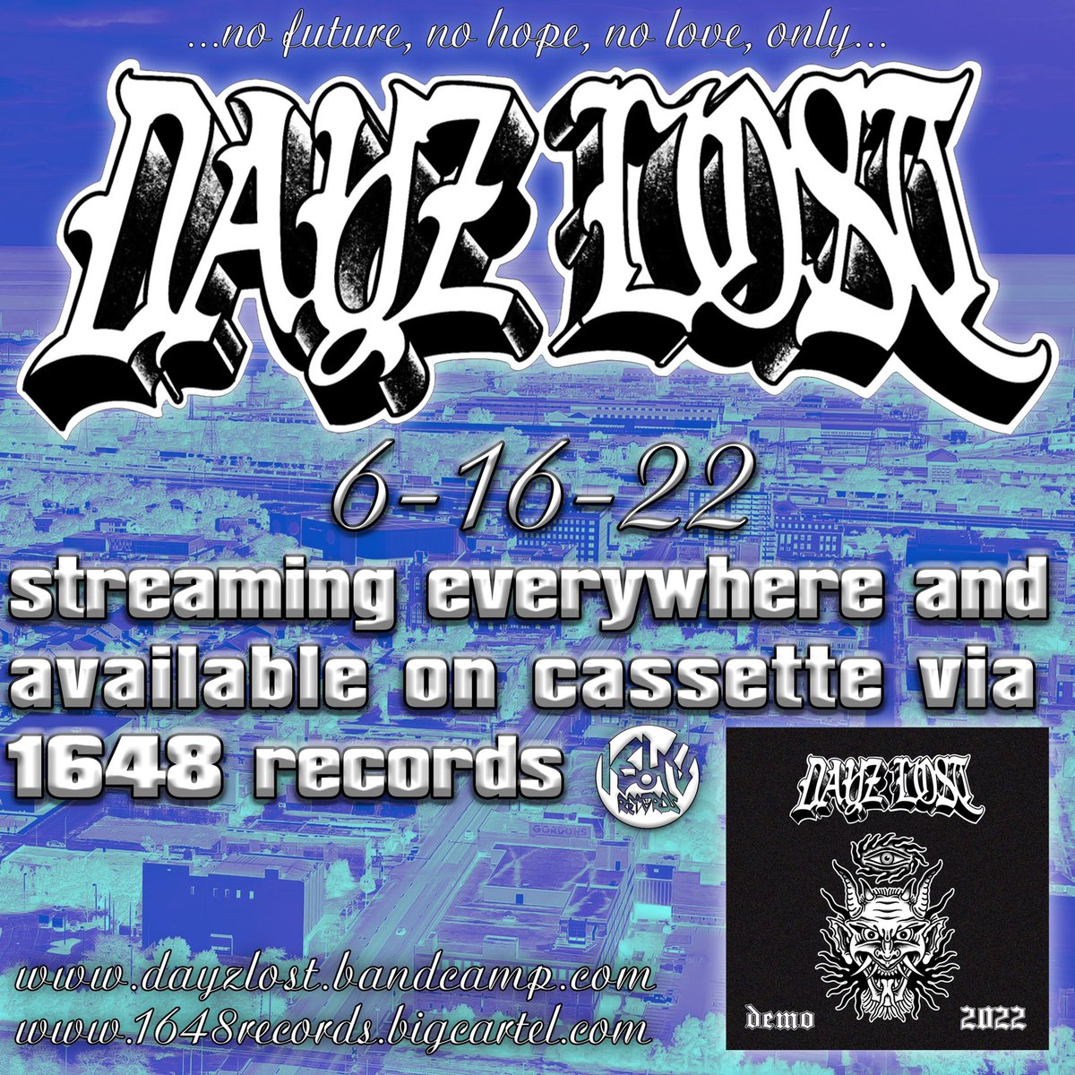 1648RECS's tweet photo. 016 - @dayzlosthc “Demo 2022” Cassette Tapes now available for preorder! Brand new INHC 
https://t.co/EHLuW49AD3 https://t.co/2FylnY8RHQ