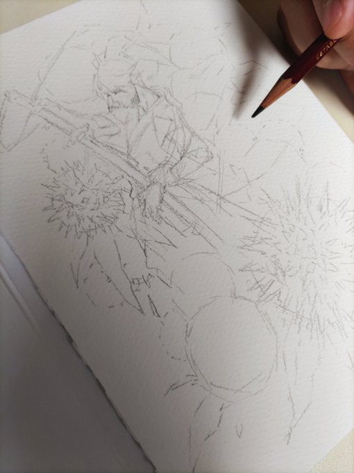 線画描き描き。

#イラスト #drawing 