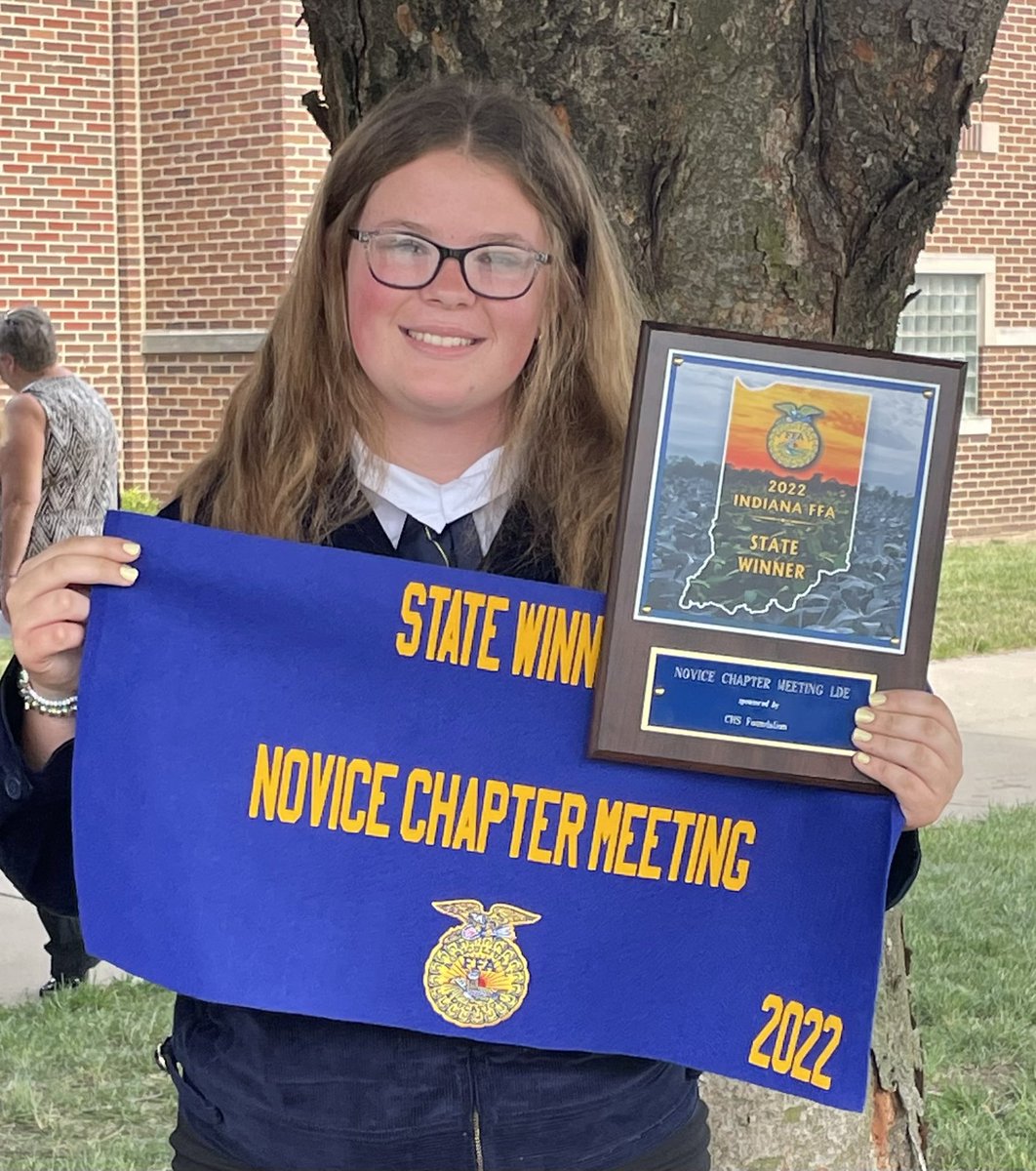 rushvilleffa1's tweet photo. Our State Champion Novice Parli team was excited to get our banner and plaque today! https://t.co/OApXYHE70X