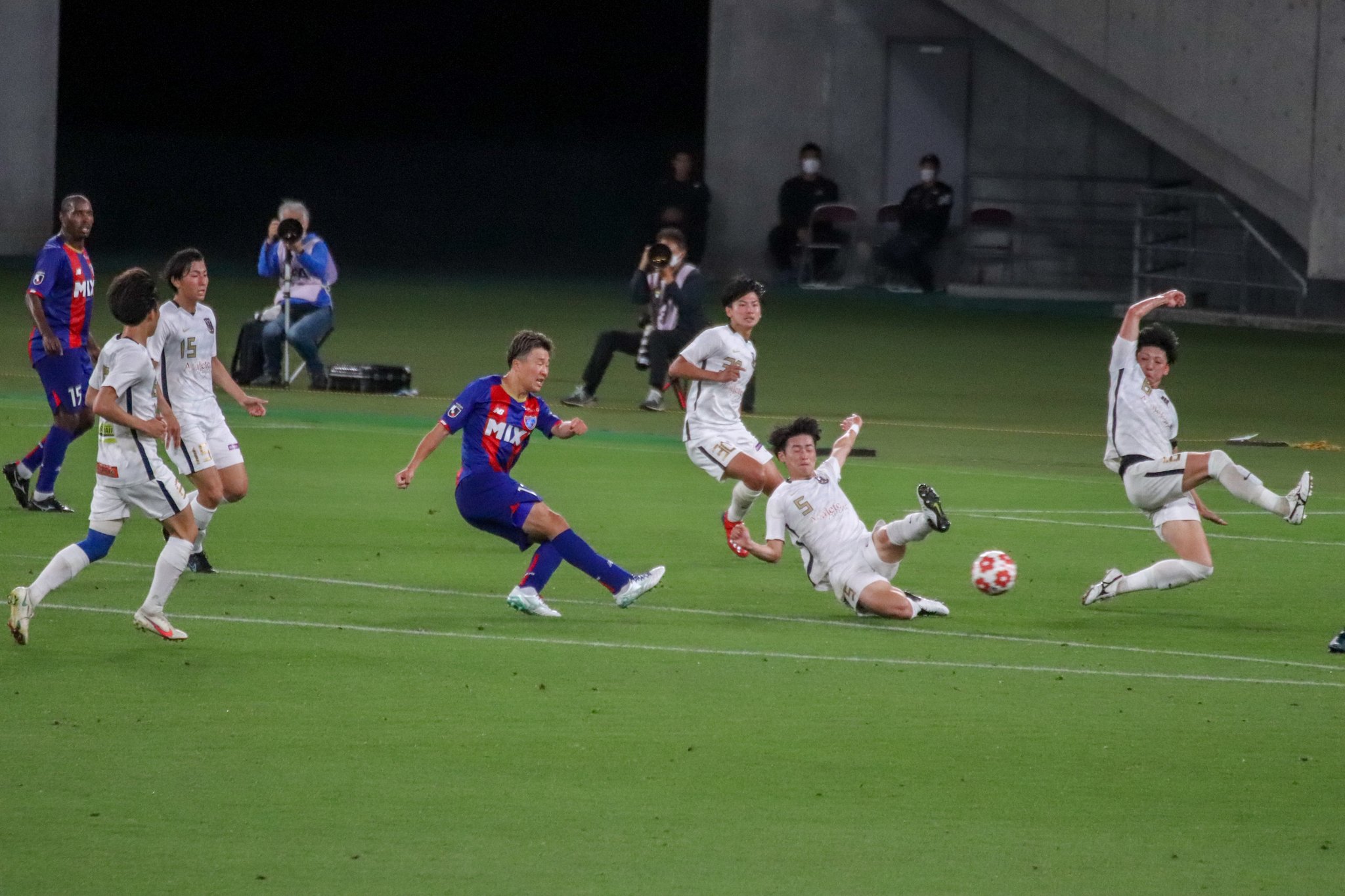 富士大学　サッカー部　上下　一式　高校 2025 令和7年度富山県高等学校総合体育大会サッカー競技 準決勝
