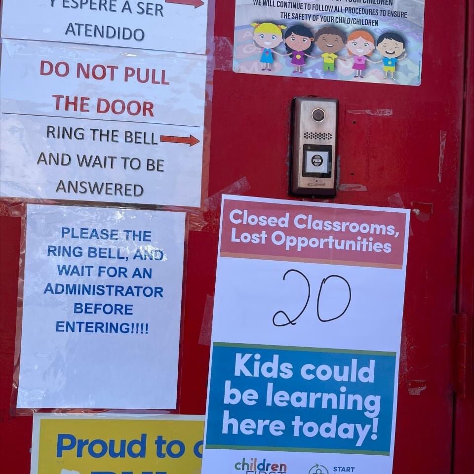 Kids1stECE's tweet photo. Children's Playhouse in Philadelphia is eager to welcome 20 kids for child care and pre-k. Without help from lawmakers, though, they can't afford to keep their services affordable and hire/retain qualified workers. #RaiseChildCare #EmptyClassrooms #30in30 https://t.co/5S2358mFei