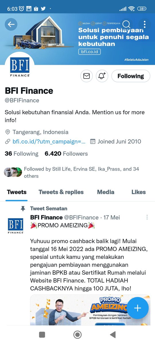 RumaishaMasru's tweet photo. @BFIFinance Jawaban : Cerdas Financial yuk ikutan @nataliawulanda1 
Done follow semua sosmed @BFIFinance https://t.co/HzT7k5wZY7