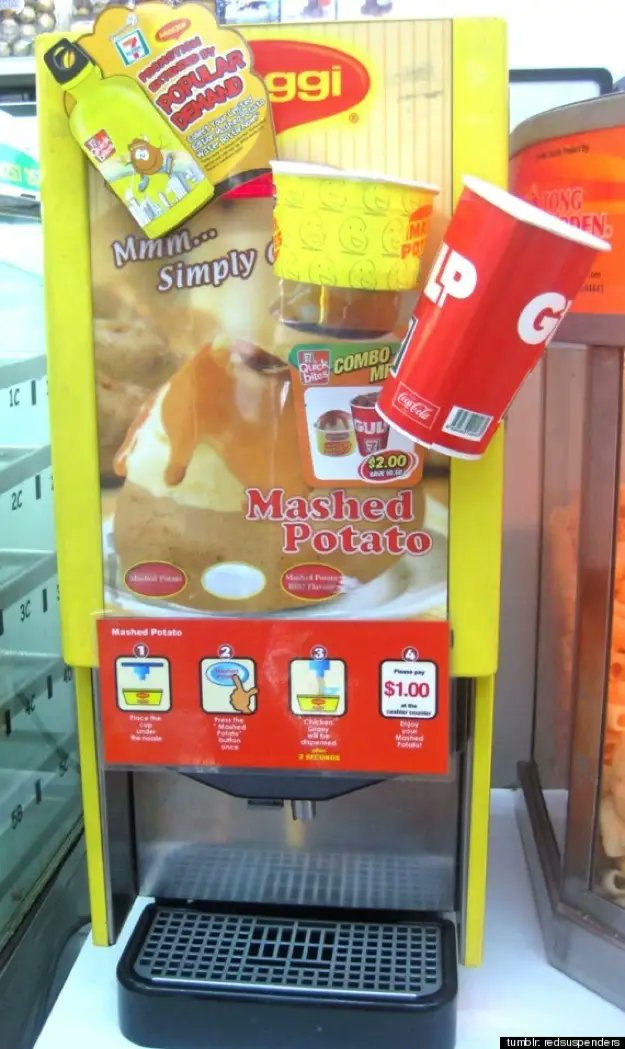 Mashed potato vending machine