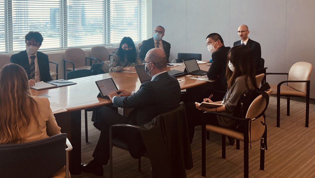 SlovakiaUNNY's tweet photo. During today’s briefing w/@UN🇺🇳 #SSR Unit Dep Head @jaredjrigg, #Slovakia🇸🇰 expressed full support 2 #ProgramOfAction on #SSGR. Strengthened concept of SSG/R will guide our overall efforts in #UN assistance in conflict-affected settings. We remain firmly committed 2 UN SSG/R work https://t.co/Pb9GSZexg5