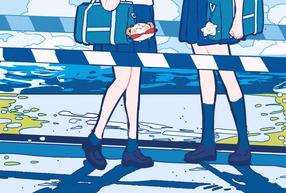 「🌊☁️ 」|茶々のイラスト