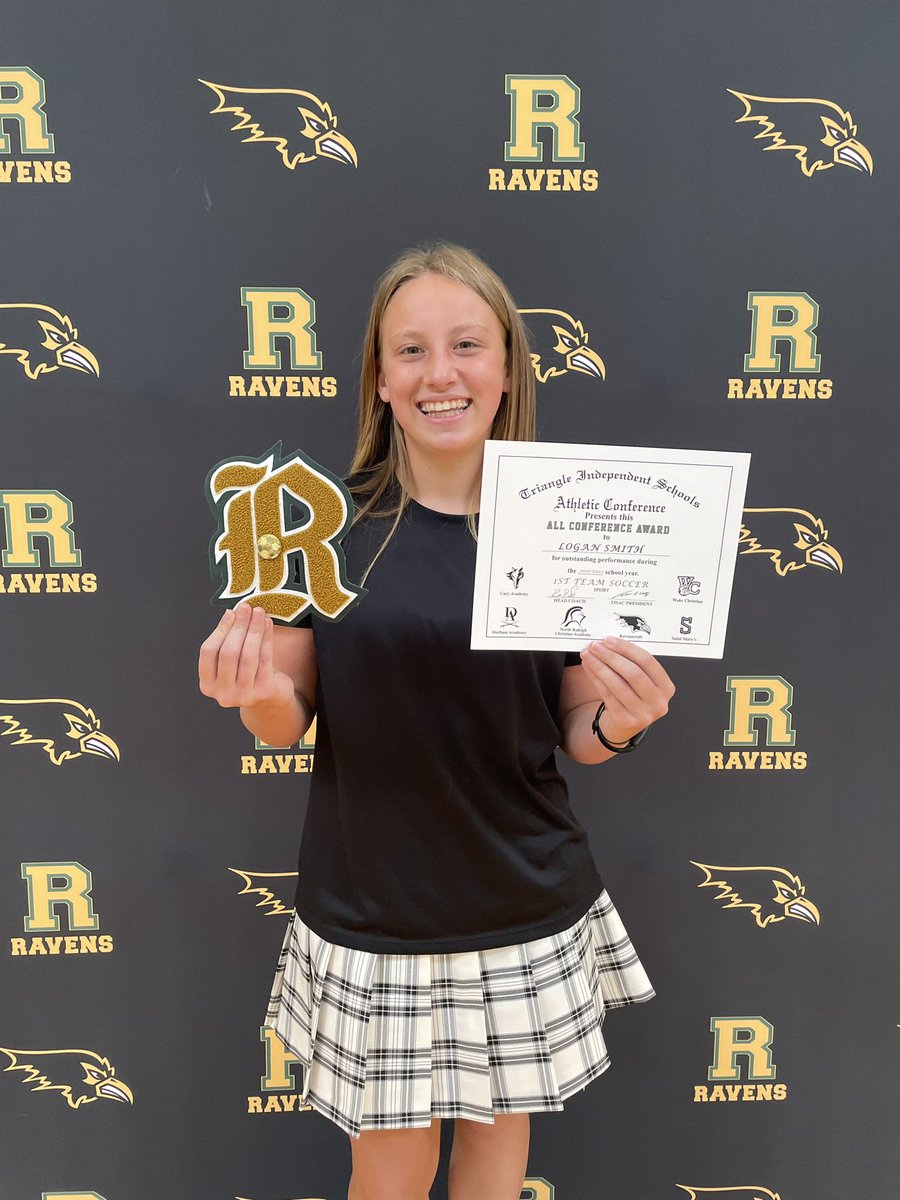 LoganSmith2026's tweet photo. 1st HS Varsity #Soccer Season @RavensAthletics as an 8th grader!Recap: #Undefeated TISAC Champions (17-0), 1st Team All-Conference, @NCSoccerCoaches All-Region &amp; @NCISAA1 All-State! Impossible to do w/o a great #team! Can’t wait to go after it again next year! @NCFC_ECNLGirls https://t.co/8fOuNCG68J
