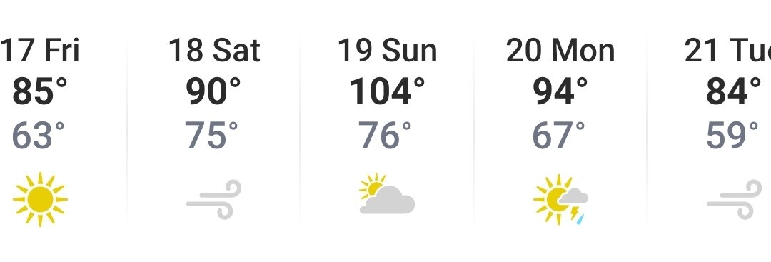 NoDakATA's tweet photo. Hey NoDak ATs, might need to refresh your heat illness knowledge for this weekend.

Yep today's high is 76 degrees, by Sunday it will be about 30 degrees warmer.
#hot #reallyhot #heatillness #hydrate #Heatwave #coolfirst
#transportsecond https://t.co/v6HXxRC5VW