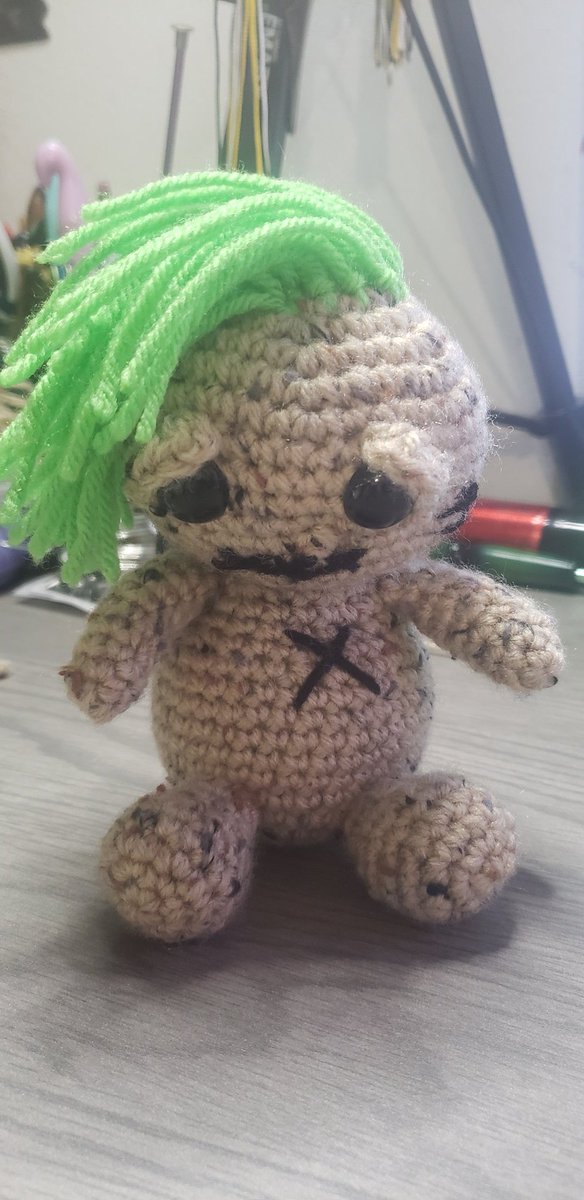 KaTapillars_Art's tweet photo. Little crochet voodoo doll from stream today!! π€£π€£π Him's so sad!! Cute fun freehand make!! @Tentacurls_
#katapillarcreations #handmade #crochet #crochetartist #Amigurumi #sadman #voodoodoll #paganart #witchyart #twitchmaker #twitchstreamer #trovostreamer #freehand #punk https://t.co/HudKkWDa0r
