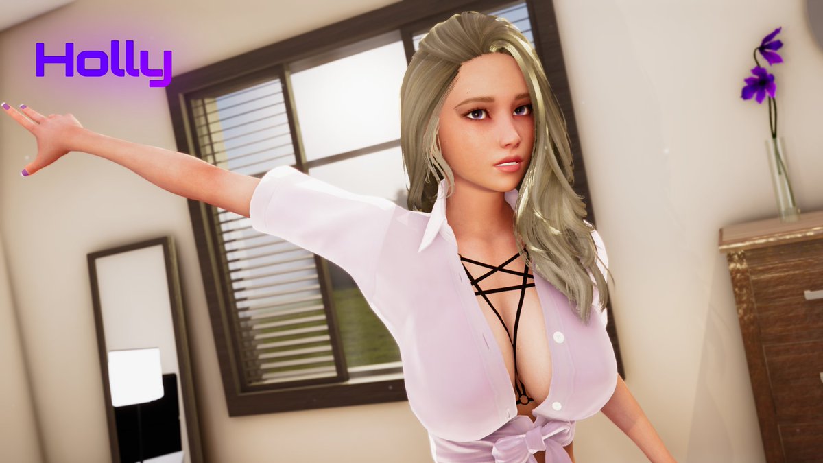 Introducing Holly. The third character preview from our upcoming adult visual novel, INCURVA. 

#3d #3dNSFW #adult #artwork #3dart #3dartwork #3dmodel #3Dcg #3DX #3drendering #3dcharacter #render #pinups #originalcharacters #3drender #INCURVA #adultgaming