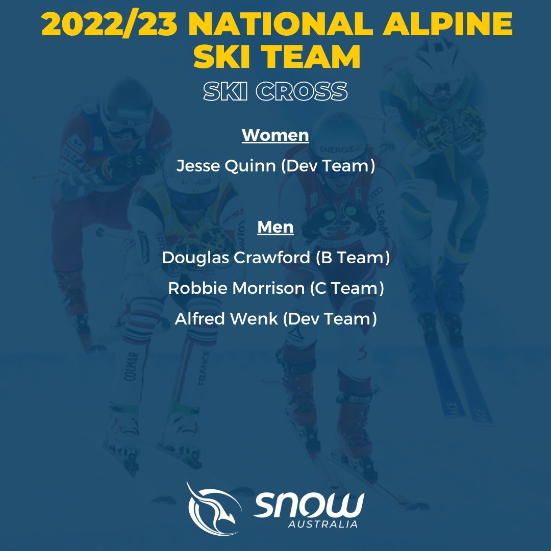 SnowAust's tweet photo. Congratulations to the 19 athletes today named on the Snow Australia National Alpine Ski Team for 2022/23 🙌🙌🙌

See more 👉 https://t.co/2s3AoRu72P

#Alpine #AlpineSkiing #SkiCross #ChasingWinter @OWI_AUS @AUSOlympicTeam https://t.co/Pz3yjT5M1E