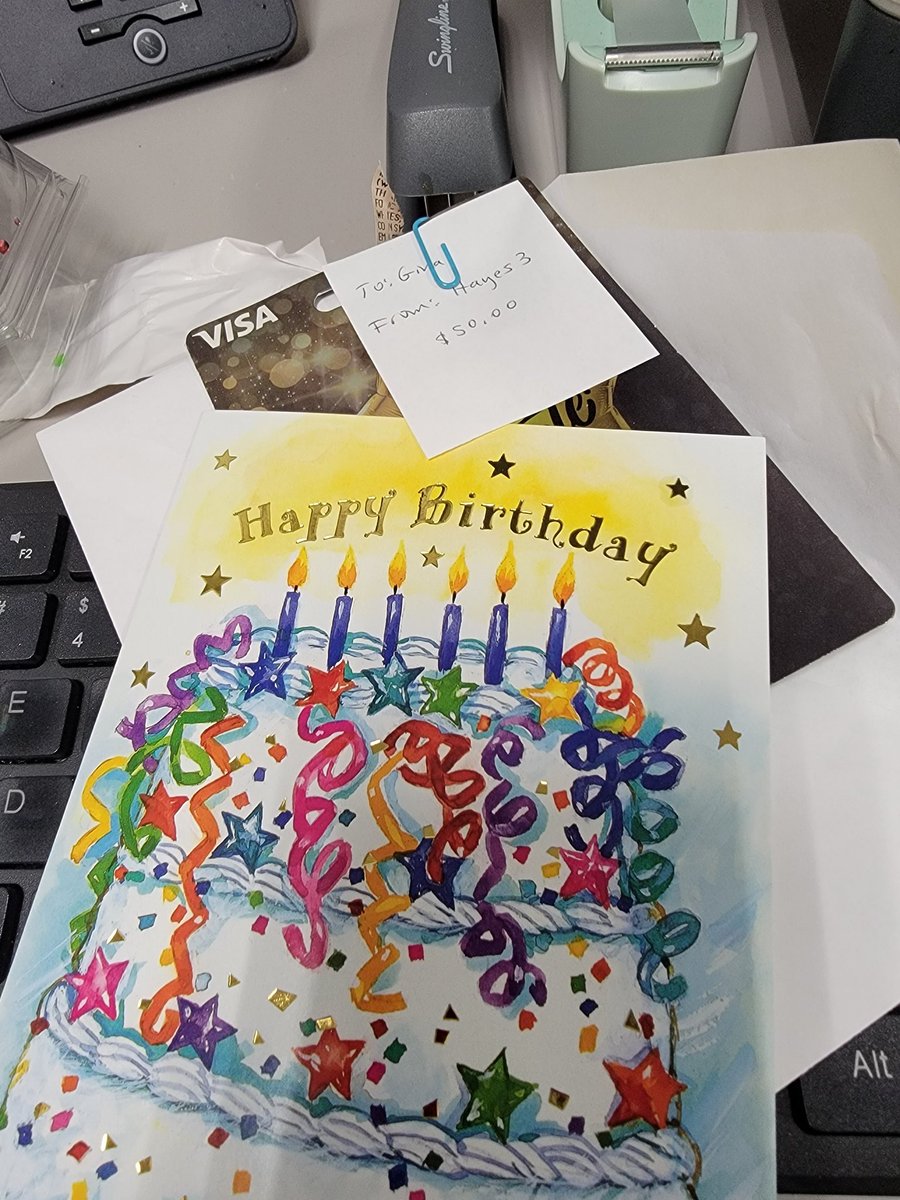 Today is my birthday 🎂.  My team at work made it very special, I appreciate each of them. What would make my day even better? A birthday wish from <a href="/wwwbigbaldhead/">norman reedus</a> . Yep would make my day complete for sure..