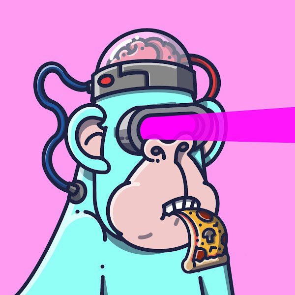 pacojonesss_'s tweet photo. as a pizza lover its only right i got a @TheApeInvaders enjoy some pizza with his lasers๐ #APESINVASION https://t.co/QycFW2QetJ