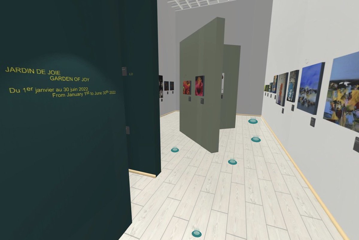 helenecaroline's tweet photo. « Jardin de Joie » est prolongée jusqu’au 31 déc. 2022 dans le MACVR3D. 63 oeuvres par 28 artistes soulignent les 25 ans du CIAAZ. Visible sur Internet et dans un casque de réalité virtuelle - https://t.co/1uKxbjwJlu - #art #arts #realitevirtuelle #macvr3d #virtualreality https://t.co/yq9SqfNGKS
