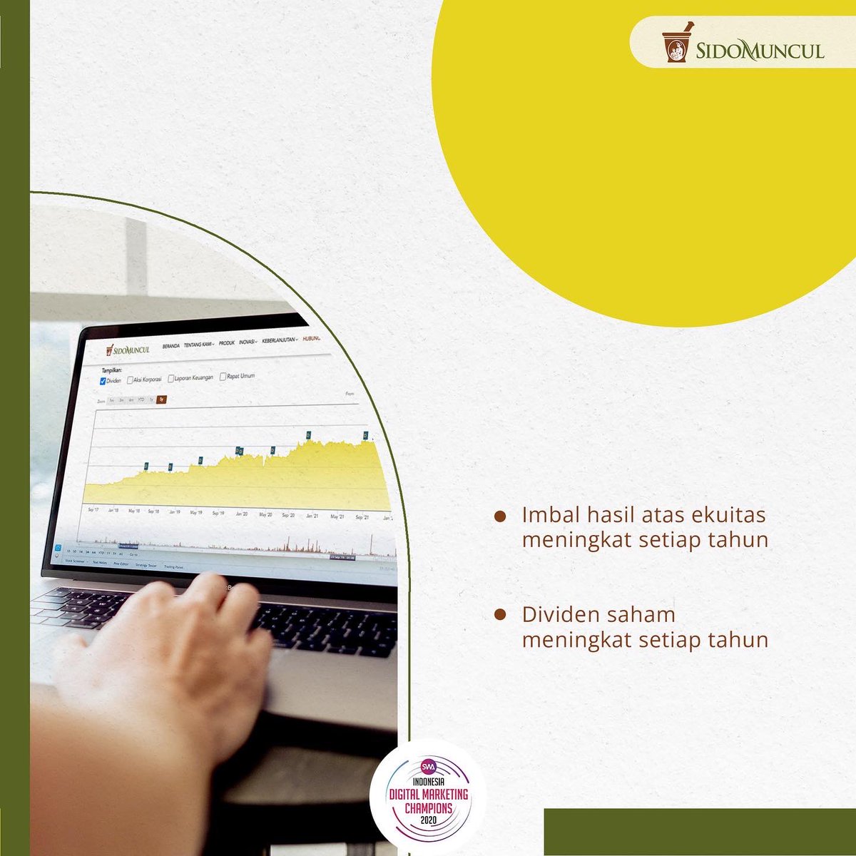 Sidomuncul_Corp's tweet photo. Kenaikan nilai saham jadi tanggung jawab sekaligus motivasi kami untuk mengembangkan dan mempertahankan kualitas produk.

Ringkasan pokok keuangan kami bisa dilihat lewat website:  https://t.co/sTk1xaMypI

#SidoMuncultbk #SidoMunculBergerak https://t.co/TXjQdQnW8h
