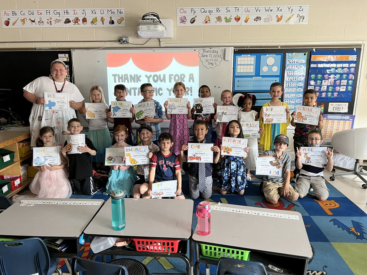 We had our End of Year Awards Ceremony today!🏆 I am so proud of each of these amazing kids. They have changed my life. 💙 #theboro02035 #FunInGradeOne