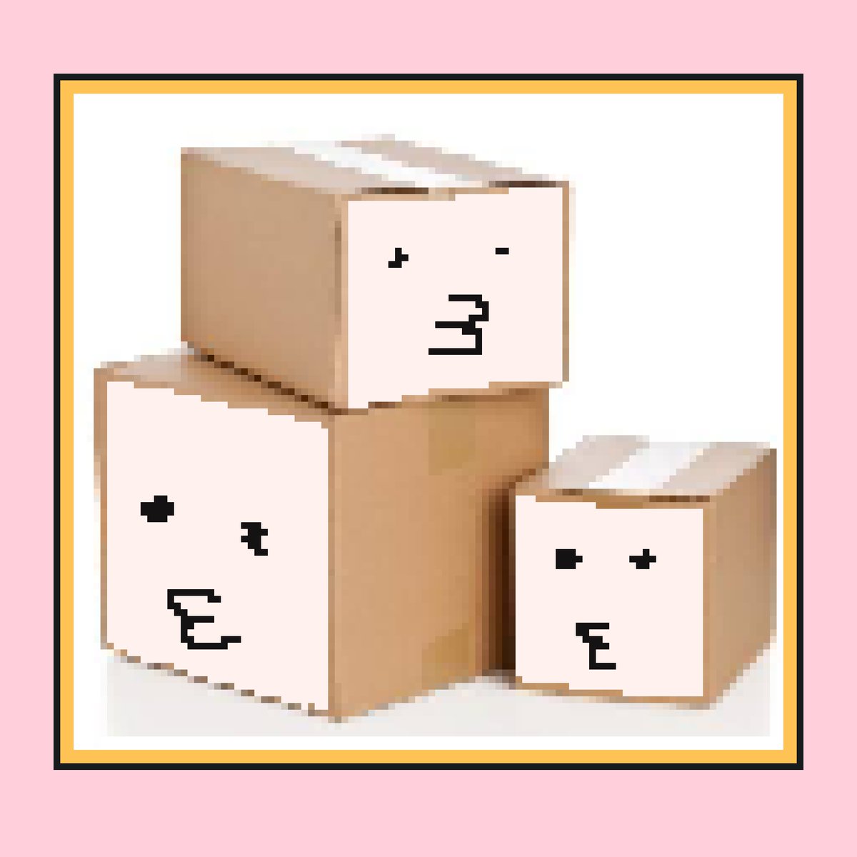 Ki_Nakamura_jp's tweet photo. Today's pixel art is "Right to be wrong vol.24".
The artist genius said.
"It is three brothers of Cubism."
...WAHAHA!!
my NFT portfolio:
https://t.co/uEf67xQzkl
#RightToBeWrong
#pixelart
#NFT
#cubism https://t.co/p0jjroLkVs