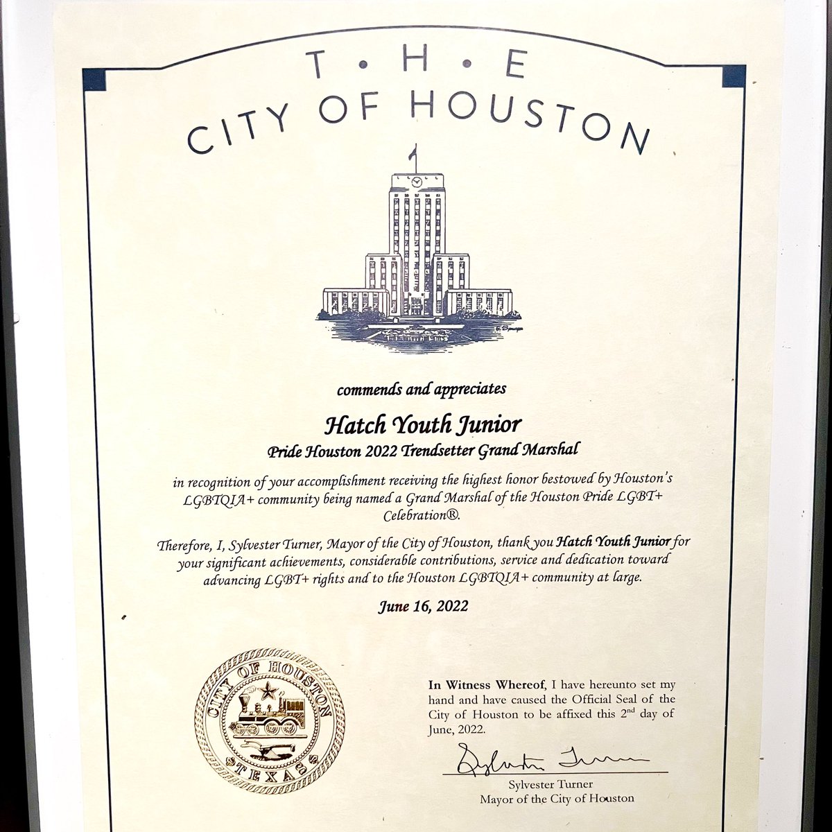 HatchYouth's tweet photo. We can’t express how grateful we are to @PrideHouston for bestowing this honor upon our youth! Thank you for naming our Hatch Jr. program the 2022 Trendsetter Grand Marshal!!! @MontroseCenter

#LGBTQHouston #ProtectTransYouth #HatchYouth #HatchJr https://t.co/RA70ZlcBM0